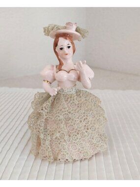 Vintage Porcelain Victorian Figurine JAPAN